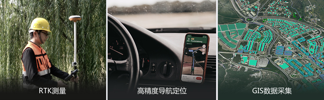 適用于RTK測(cè)量、高精度導(dǎo)航定位、GIS數(shù)據(jù)采集